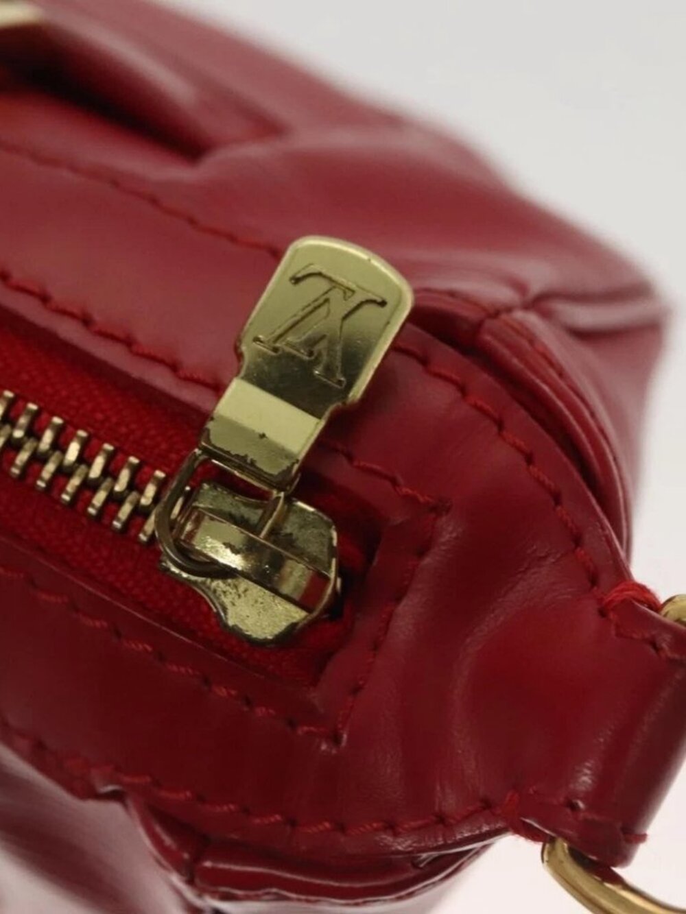 LOUIS VUITTON Epi Danura PM Hand Bag 2way Red M5891E LV - Picture 10 of 16
